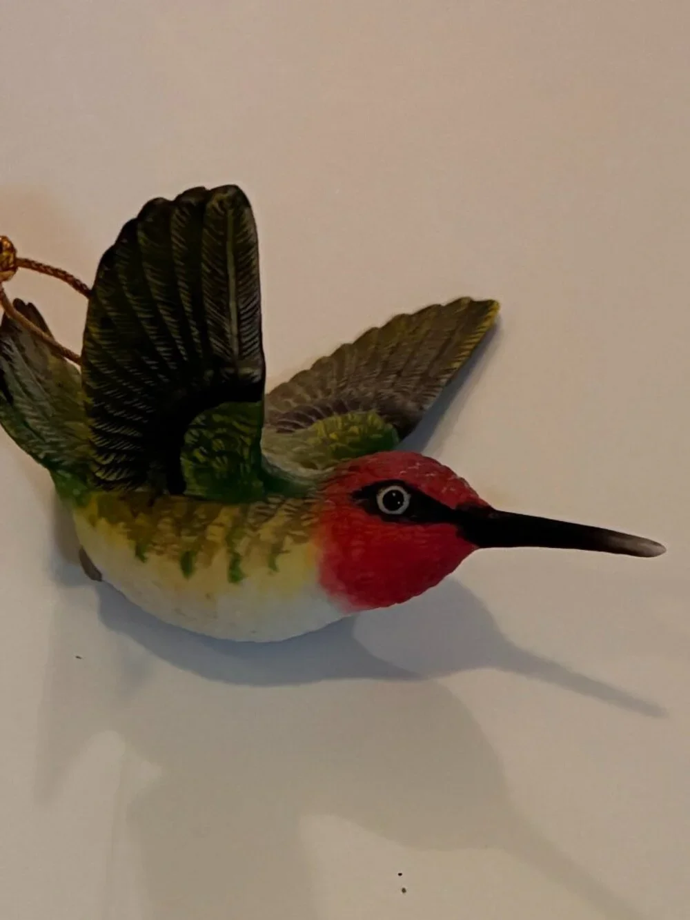 Porcelain Hummingbird Ornament